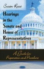 Hearings In The Senate And House Of Representatives