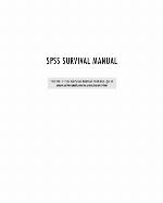 SPSS survival manual : a step by step guide to data analysis using SPSS for Windows (Versions 12-14)
