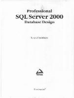 Professional SQL Server 2000 Database Design