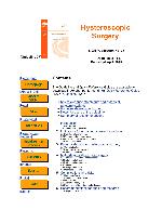Hysteroscopic surgery.