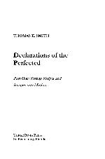 Declarations of the Perfected (Part One
