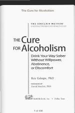 The Cure for Alcoholism