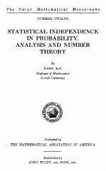 Statistical Independence in Probability, Analysis and Number Theory