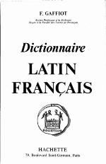 Dictionnaire illustré latin français
