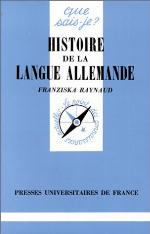 Histoire de la langue allemande