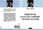 Éléments De Traduction Comparée Français Allemand