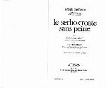 Le Serbo-Croate sans peine