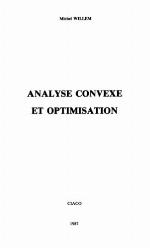 Analyse convexe et optimisation