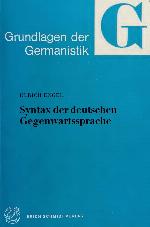 Syntax Der Deutschen Gegenwartssprache