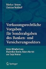 Verfassungsrechtliche Vorgaben Fur Sonderabgaben Des Banken- Und Versicherungssektors
