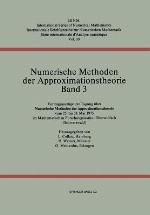 Numerische Methoden Der Approximationstheorie/Numerical Methods of Approximation Theory