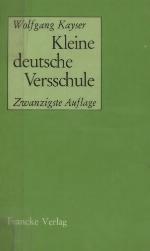 Kleine deutsche Versschule