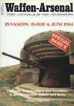 Invasion D-Day 6. Juni 1944 : deutsche Befestigungen und Geschütze in der Normandie damals und heute