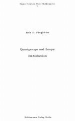 Quasigroups And Loops