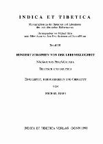Hundert Strophen von der Lebensklugheit Nāgarjunas Prajñāśatka, Tibetisch und Deutsch