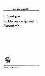 Problemas de geometría : planimetría