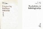 Rodyklės ir bibliografija