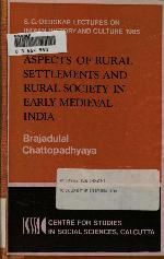 Ecology and Social Formation in Ancient History (Sakharam Ganesh Deuskar lectures on Indian history and culture)