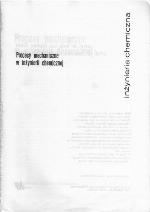 Procesy mechaniczne w inżynierii chemicznej