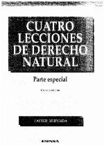 Cuatro Lecciones de Derecho Natural