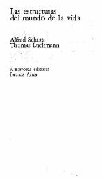 Las estructuras del mundo de la vida