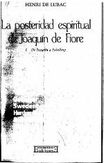 La posteridad espiritual de Joaquín de Fiore