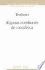 Algunas cuestiones de metafísica. Edición bilingüe