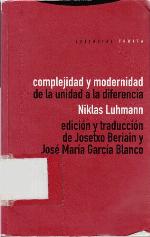 Complejidad y modernidad