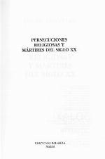 Persecuciones religiosas y mártires del siglo XX