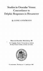 Studies In Oracular Verses