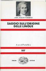 Saggio sull'origine delle lingue, dove si parla della melodia e dell'ùimitazione musicale
