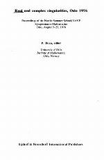 Real And Complex Singularities Oslo 1976