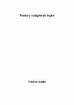 Finitary coalgebraic logics : academisch proefschrift