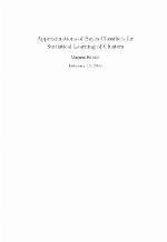 Approximations of Bayes classifiers for statistical learning of clusters
