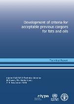 Development Of Criteria For Acceptable Previous Cargoes For Fats And Oils