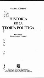 Historia de la teoria politica.