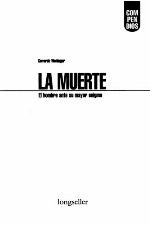 La muerte : el hombre ante su mayor enigma