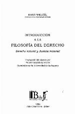 Introducción a la filosofía del derecho : derecho natural y justicia material