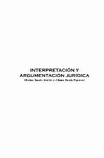 Interpretación y argumentación jurídica
