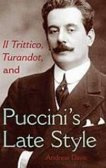 "Il trittico", "Turandot", and Puccini's late style