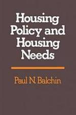 Housing policy and housing needs