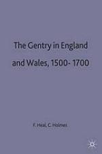 The gentry in England and Wales, 1500-1700