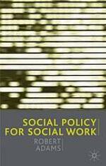 Social policy for social work
