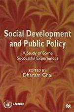 Social development and public policy : a study of some successful experiences
