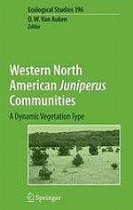 Western North American Juniperus Communities : a Dynamic Vegetation Type