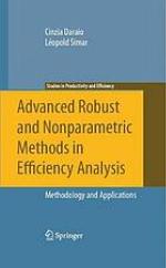 Advanced Robust and Nonparametric Methods in Efficiency Analysis