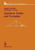 Estatistical tables and formulae