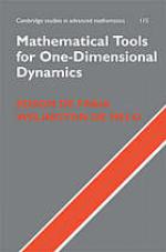 Mathematical tools for one-dimensional dynamics