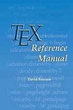 TeX reference manual
