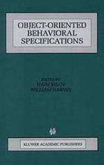 Object-Oriented Behavioral Specifications